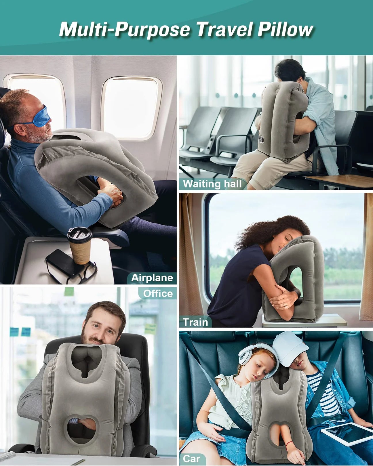 Trellivo™ Air Travel Pillow