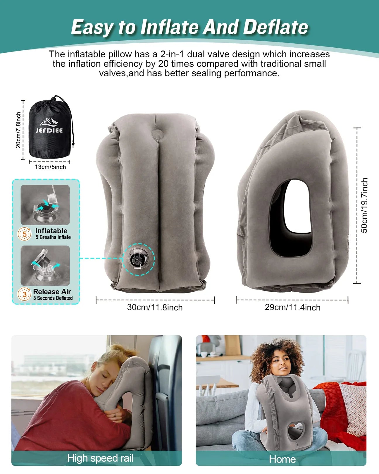 Trellivo™  Air Travel Pillow